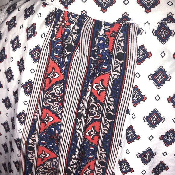 Jasmine &‎ Juliana Sleeveless Top Navy/Red Floral EUC Size M - Picture 10 of 11